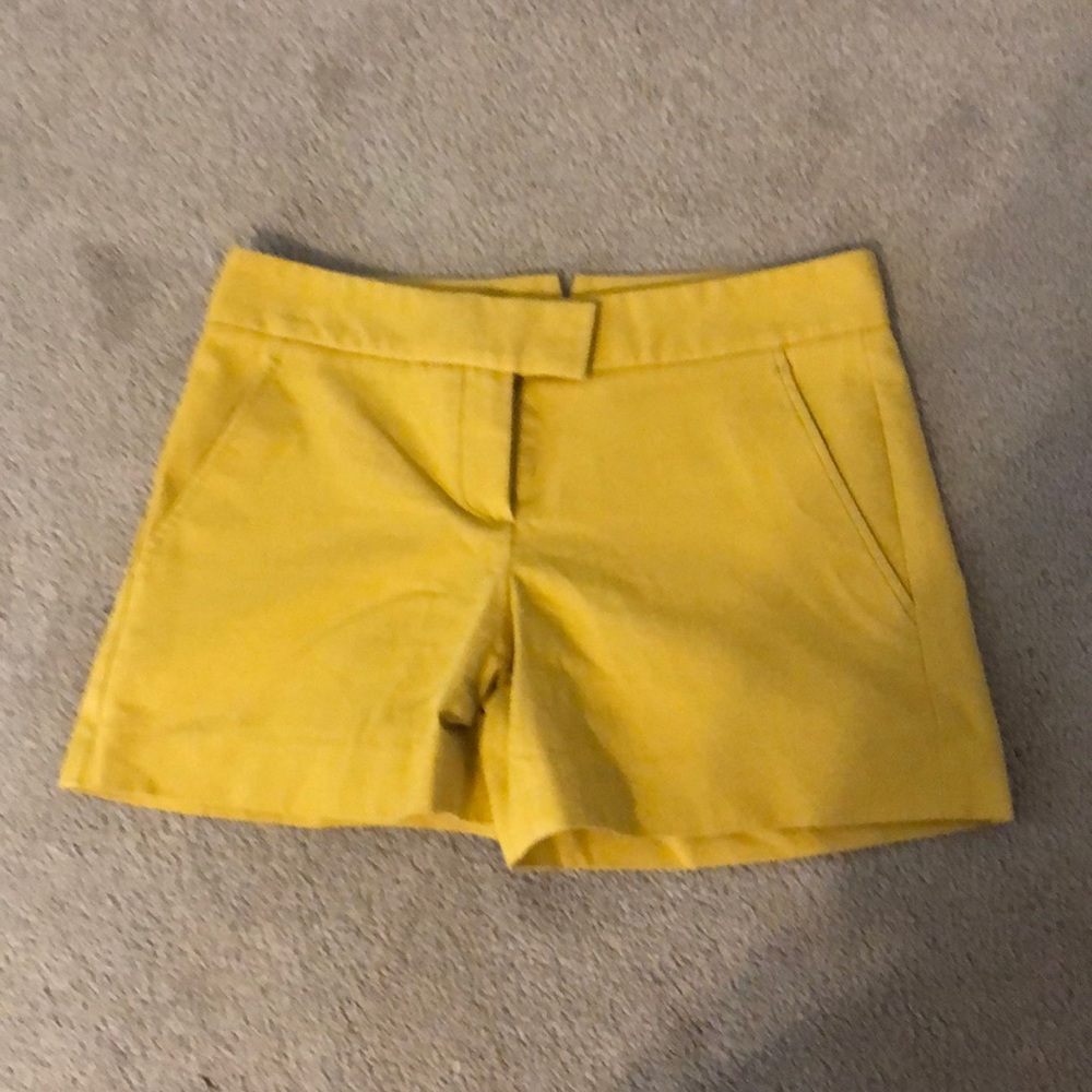 Mustard colored dress shorts